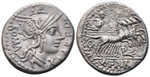 Q. Fabius Labeo, Denarius, 124 BC; AR (3,65 g; 18,3 mm; 6 h)