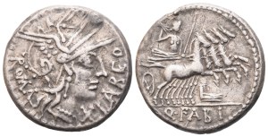Q. Fabius Labeo, Denarius, Rome, 124 BC; AR (3,86 g; 18 mm; 1 h)