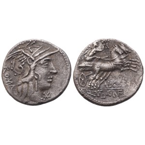 Marcus Calidius, Q. Metellus and Cn. Fulvius, Denarius, Rome, 117-116 BC; AR (3,90 g; 18,4 mm; 1 h)