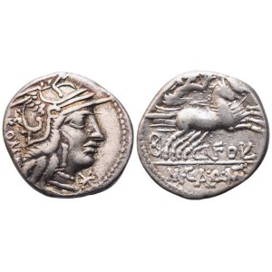 M. Calidius, Q. Metellus and Cn. Fulvius, Denarius, 117-116 BC; AR (3,87 g; 19 mm; 5 h)