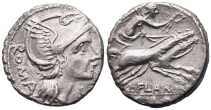 L. Flaminius Cilo, Denarius, 109-108 BC; AR (3,67 g; 17,5 mm; 5 h)