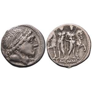 L. Memmius, Denarius, 109-108 BC; AR (3,89 g; 19,3 mm; 7 h)