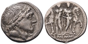L. Memmius, Denarius, 109-108 BC; AR (3,89 g; 19,3 mm; 7 h)