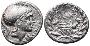 Q. Lutatius Cerco, Denarius, Rome, 109-108 BC; AR (3,68 g; 20 g; 2 h)