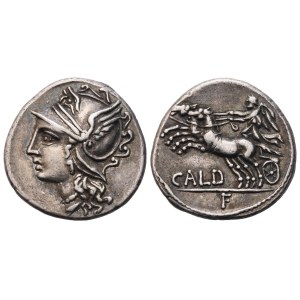 C. Coelius Caldus, Denarius, 104 BC; AR (3,97 g; 18,4 mm; 3 h)