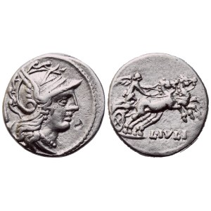 L. Julius, Denarius, Rome, 141 BC; AR (3,83 g; 17,5 mm; 6 h)