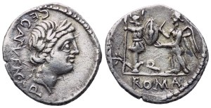 C. Egnatuleius, Quinarius, Rome, 97 BC; AR (1,77 g; 16 mm; 9 h)