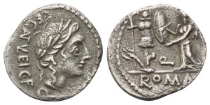 C. Egnatuleius, Quinarius, 97 BC; AR (1,88 g; 15,3 mm; 9 h)