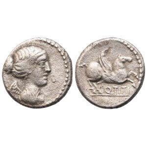 Q. Titius, Quinarius, 90 BC; AR (1,96 g; 12,5 mm; 9 h)