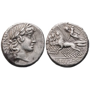 C. Vibius Pansa, Denarius, 90 BC; AR (3,65 g; 17,7 mm; 12 h)