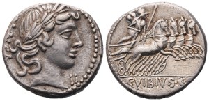 C. Vibius Pansa, Denarius, Rome, 90 BC; AR (3,99 g; 17,7 mm; 12 h)