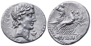 C. Vibius Pansa, Denarius, Rome, 90 BC; AR (3,69 g; 17,8 mm; 1 h)