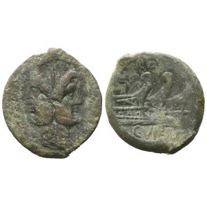 C. Vibius Pansa, As, 90 BC; Æ (11,70 g; 29,5 mm; 1 h)