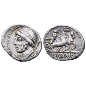L. C. Memies Galeria, Denarius, Rome, 87 BC; AR (3,75 g; 18,6 mm; 10 h)