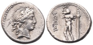 L. Marcius Censorinus, Denarius, 82 BC; AR (3,93 g; 17,8 mm; 4 h)