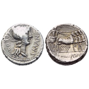 L. Manlius Torquatus, Denarius, Rome, 82 BC; AR (4,03 g; 16,4 mm; 6 h)