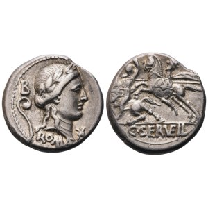 C. Servilius Vatia, denár, Rím, 82-80 pred Kr.; AR (3,94 g; 17,5 mm; 9 h)