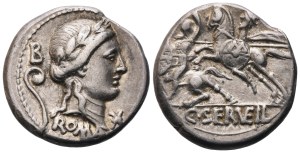 C. Servilius Vatia, Denarius, Rome, 82-80 BC; AR (3,94 g; 17,5 mm; 9 h)