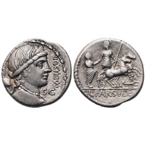 L. Farsuleius Mensor, Denarius, 75 BC; AR (3,93 g; 18 mm; 6 h)