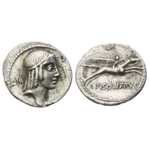 C. Calpurnius Piso Frugi, Denarius, Rome, 67 BC; AR (3,20 g; 16,8 mm; 6 h)