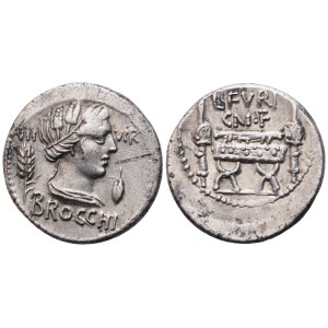 L. Furius Brocchus, Denarius, 63 BC; AR (3,93 g; 19 mm; 6 h)