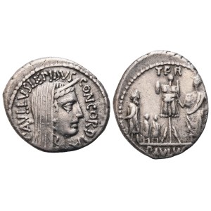 L. Aemilius Lepidus Paullus, Denarius, 62 BC; AR (3,82 g; 19,4 mm; 8 h)