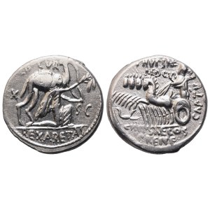 M. Aemilius Scaurus and P. Plautius Hypsaeus, Denarius, 58 BC; AR (4,13 g; 17,7 mm; 5 h)