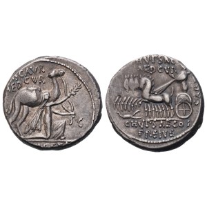 M. Aemilius Scaurus and P. Plautius Hypsaeus, Denarius, 58 BC; AR (3,92 g; 17,5 mm; 4 h)