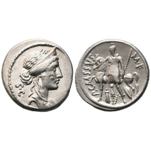 P. Licinius Crassus, Denarius, 55 BC; AR (4 g; 17,8 mm; 11 h)