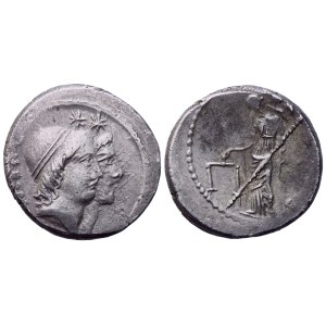 Mn. Cordius Rufus, Denarius, Rome, c. 46 BC; AR (4,08 g; 17,5 mm; 6 h)