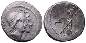 Mn. Cordius Rufus, Denarius, Rome, c. 46 BC; AR (4,08 g; 17,5 mm; 6 h)