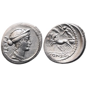 C. Considius Paetus, Denarius, 46 BC; AR (3,73 g; 20 mm; 9 h)