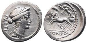 C. Considius Paetus, Denarius, 46 BC; AR (3,73 g; 20 mm; 9 h)