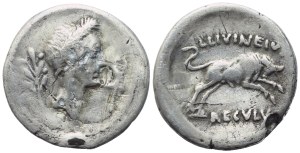 Julius Caesar, Denarius, Rome, 42 BC; AR 3,26 g; 18,2 mm; 2 h