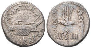 Marcus Antonius, Denarius, 32-31 BC; AR (2,97 g; 16,2 mm; 6 h)