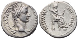 Tiberius (14-37), Denarius, Lugdunum, 14-17; AR (3,68 g; 18,2 mm; 3 h)