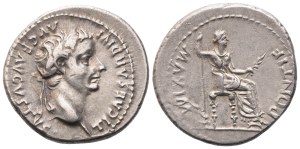 Tiberius (14-37), Denarius, Lugdunum, 33-37; AR (3,83 g; 19,1 mm; 1 h)