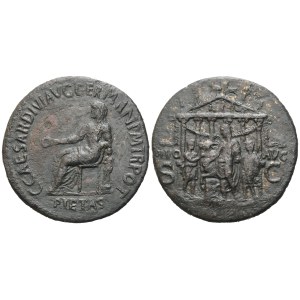 Gaius, (37-41), Sestertius, Rome, 37-38; Æ (26,78 g; 34,3 mm; 6 h)