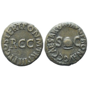 Gaius (37-41), Quadrans, Rome, 39-40; Æ (3,73 g; 16 mm; 5 h)