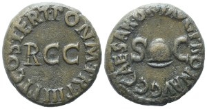 Gaius (37-41), Quadrans, Rome, 39-40; Æ (3,73 g; 16 mm; 5 h)