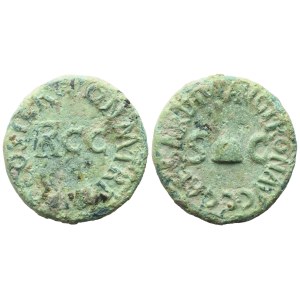Gaius (37-41), Quadrans, Rome, Early January 41; Æ (3,33 g; 16,5 mm; 6 h)