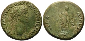 Claudius (41-54), Sestertius, Rome, 42; Æ (26,97 g; 34 mm; 6 h)