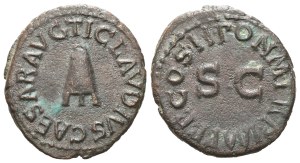 Claudius (41-54), Quadrans, Rome, 42; Æ (2,85 g; 18 mm; 7 h)