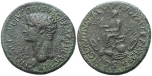Nero Claudius Drusus (died 9 BC), Sestertius struck under Claudius, 41-42; Æ (26,02 g; 33,4 mm; 7 h)
