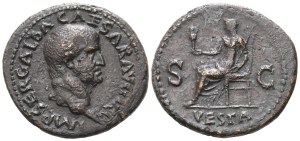 Galba (68-69), As, Rome, 68; Æ (11,22 g; 28,4 mm; 6 h)