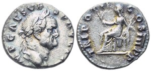 Vespasian (69-79), Denarius, Rome, 71; AR (2,73 g; 17,4 mm; 6 h)