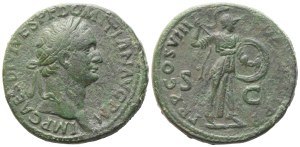 Domitian (81-96), Sestertius, Rome, 82; Æ (27,52 g; 32,5 mm; 6 h)