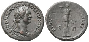 Domitian (81-96), As, Rome, 85; Æ (10,86 g; 28,8 mm; 5 h)