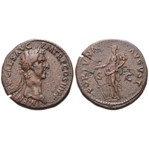 Nerva (96-98), Sestertius, Rome, 97; Æ (25,46 g; 33,2 mm; 6 h)