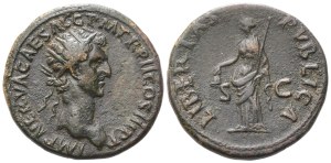 Nerva (96-98), Dupondius, Rome, 97; Æ (12,55 g; 27,5 mm; 5 h)